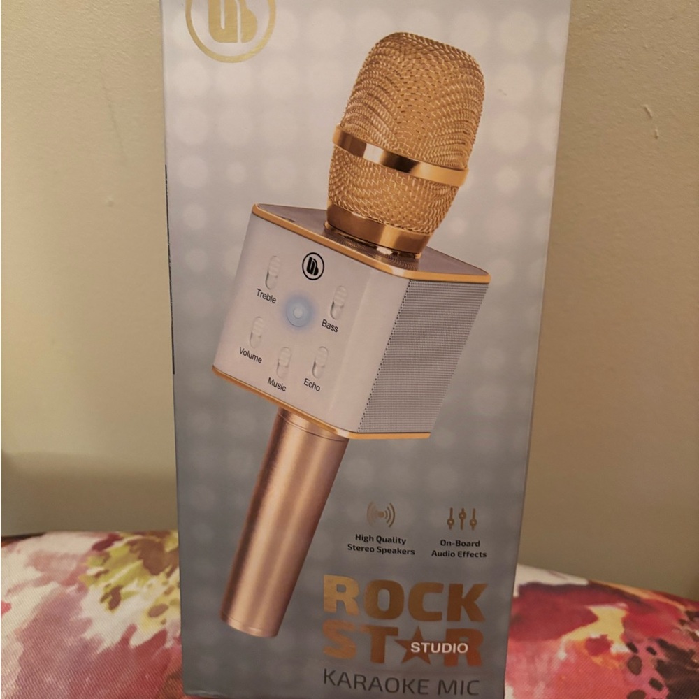 Gold Karaoke Microphone